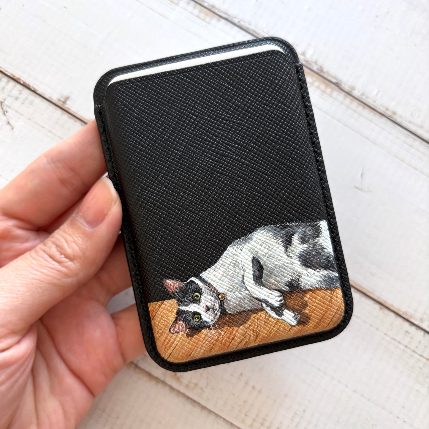 MagSafe Wallet, Saffiano Leather iPhone Card Holder
